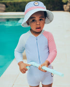 Huxbaby Spliced Stripe Swimsuit Shortie