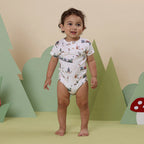 Snuggle Hunny Trains Short Sleeve Organic Bodysuit