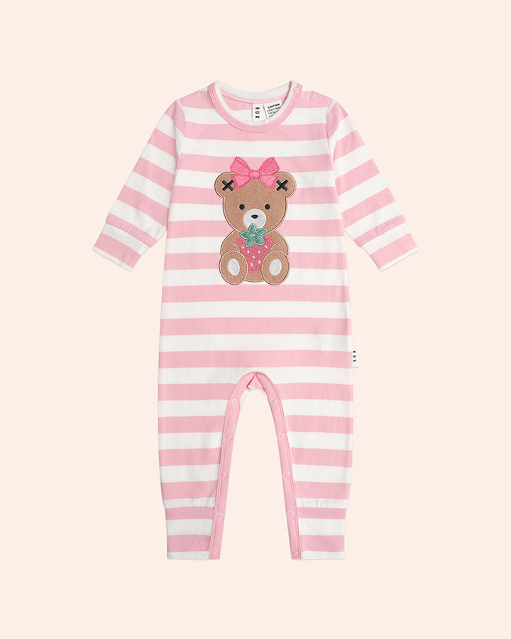 Huxbaby Strawberry Stripe Romper