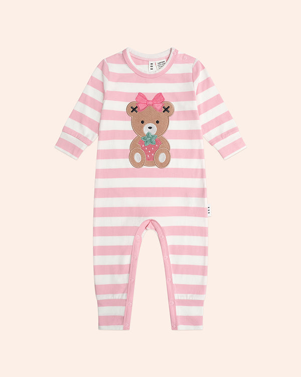 Huxbaby Strawberry Stripe Romper