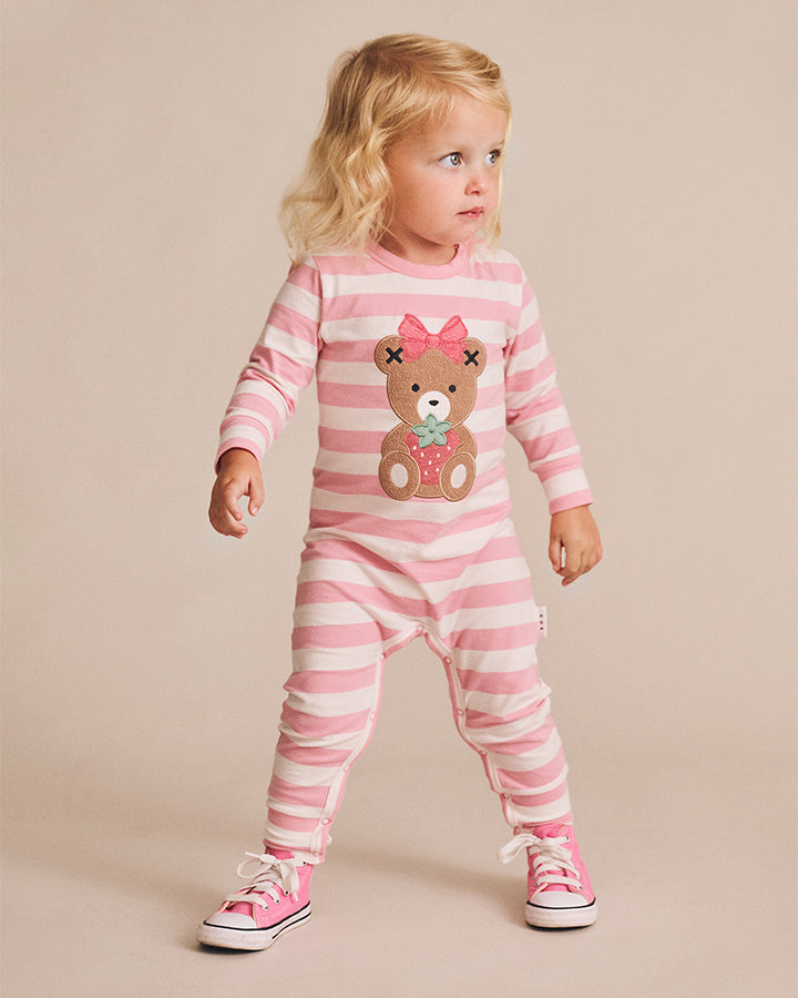 Huxbaby Strawberry Stripe Romper