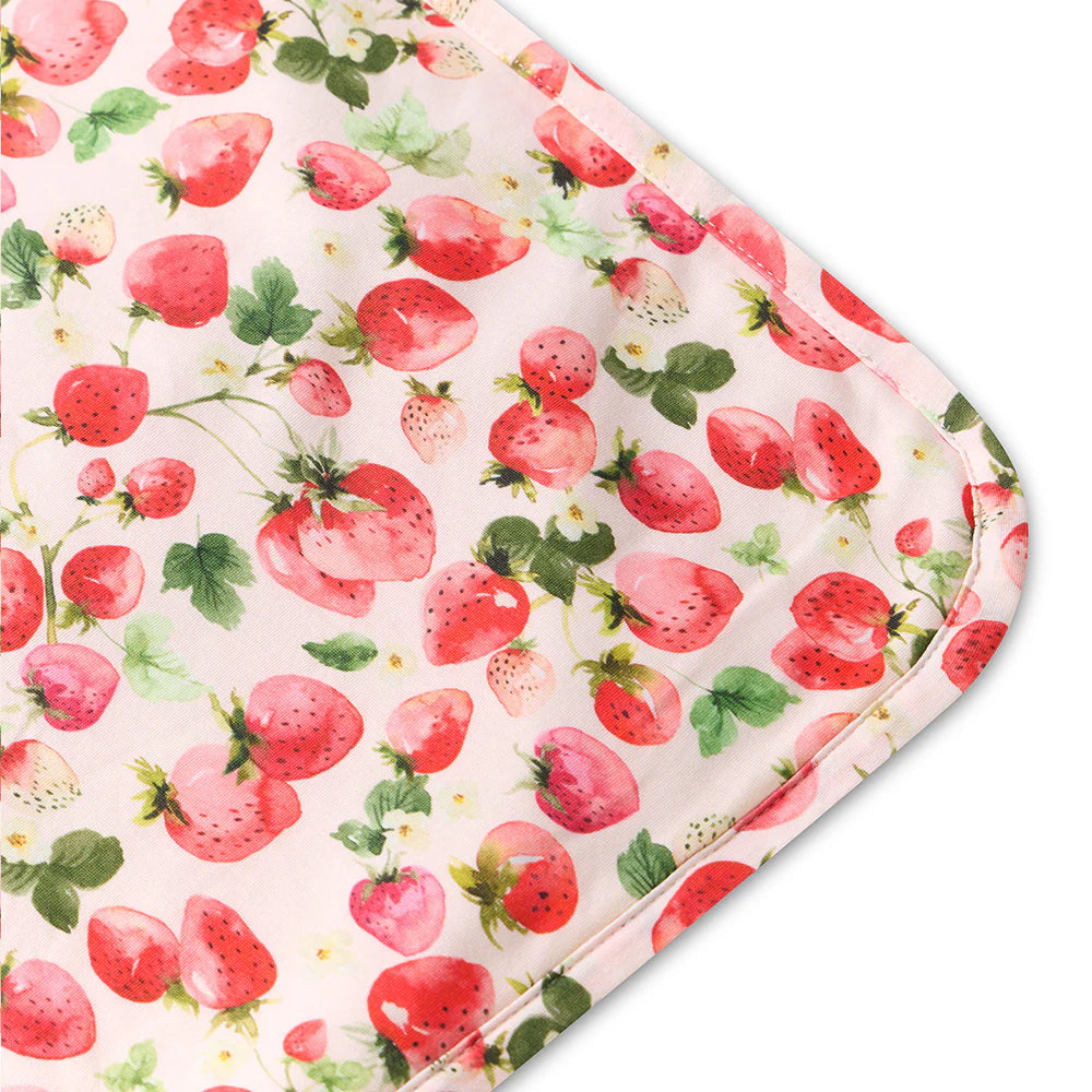 Snuggle Hunny Strawberry Organic Hooded Baby Towel