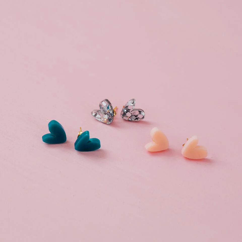 Emeldo  Heart Studs