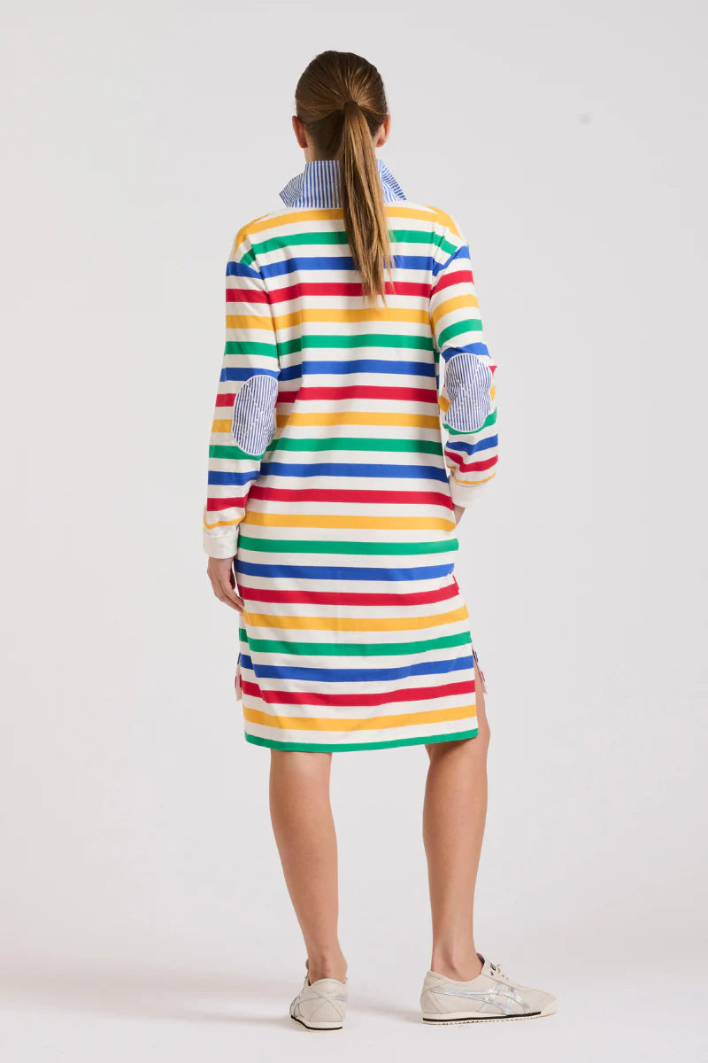 Est 1971 Rugby Summer Dress - Multi Stripe