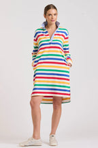 Est 1971 Rugby Summer Dress - Multi Stripe