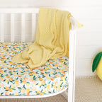 Snuggle Hunny Sunlight Diamond Knit Organic Baby Blanket