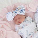 Snuggle Hunny Sweet Swallows Organic Oversized Bow