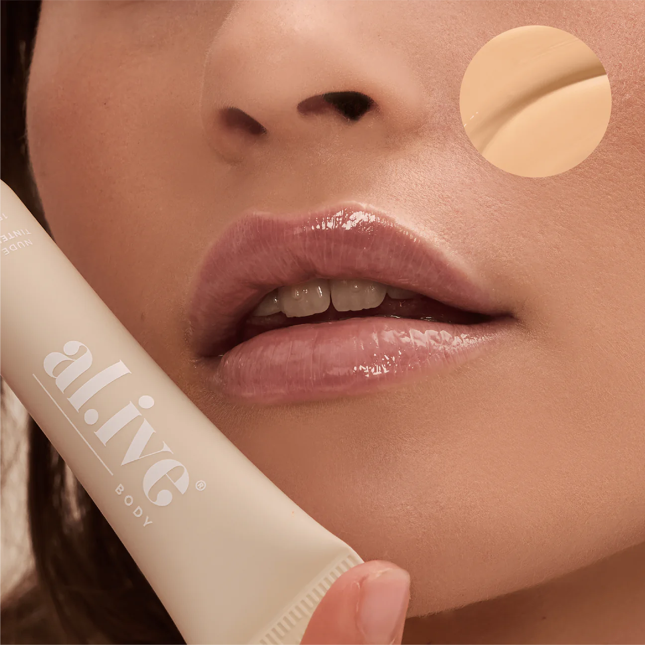 Al.ive Body Tinted Lip Butter - Nude Coconut