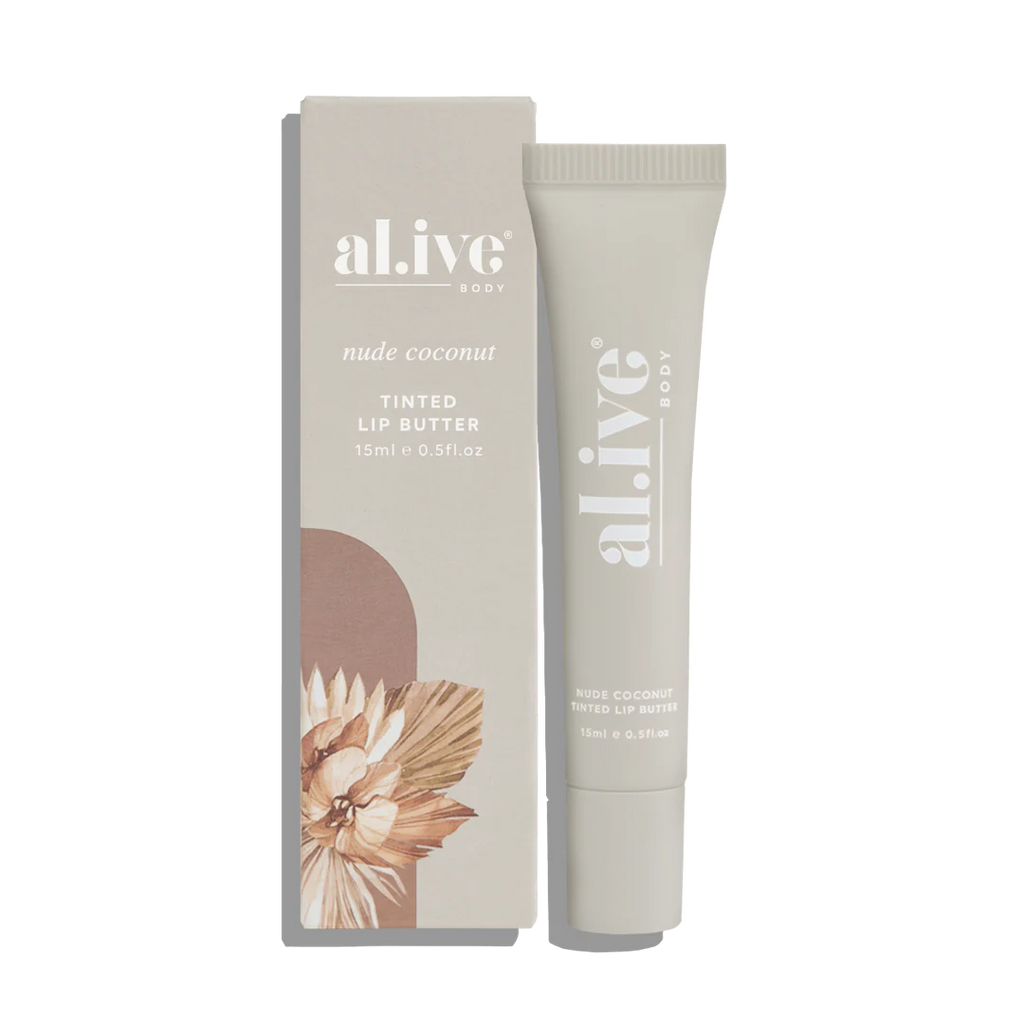 Al.ive Body Tinted Lip Butter - Nude Coconut