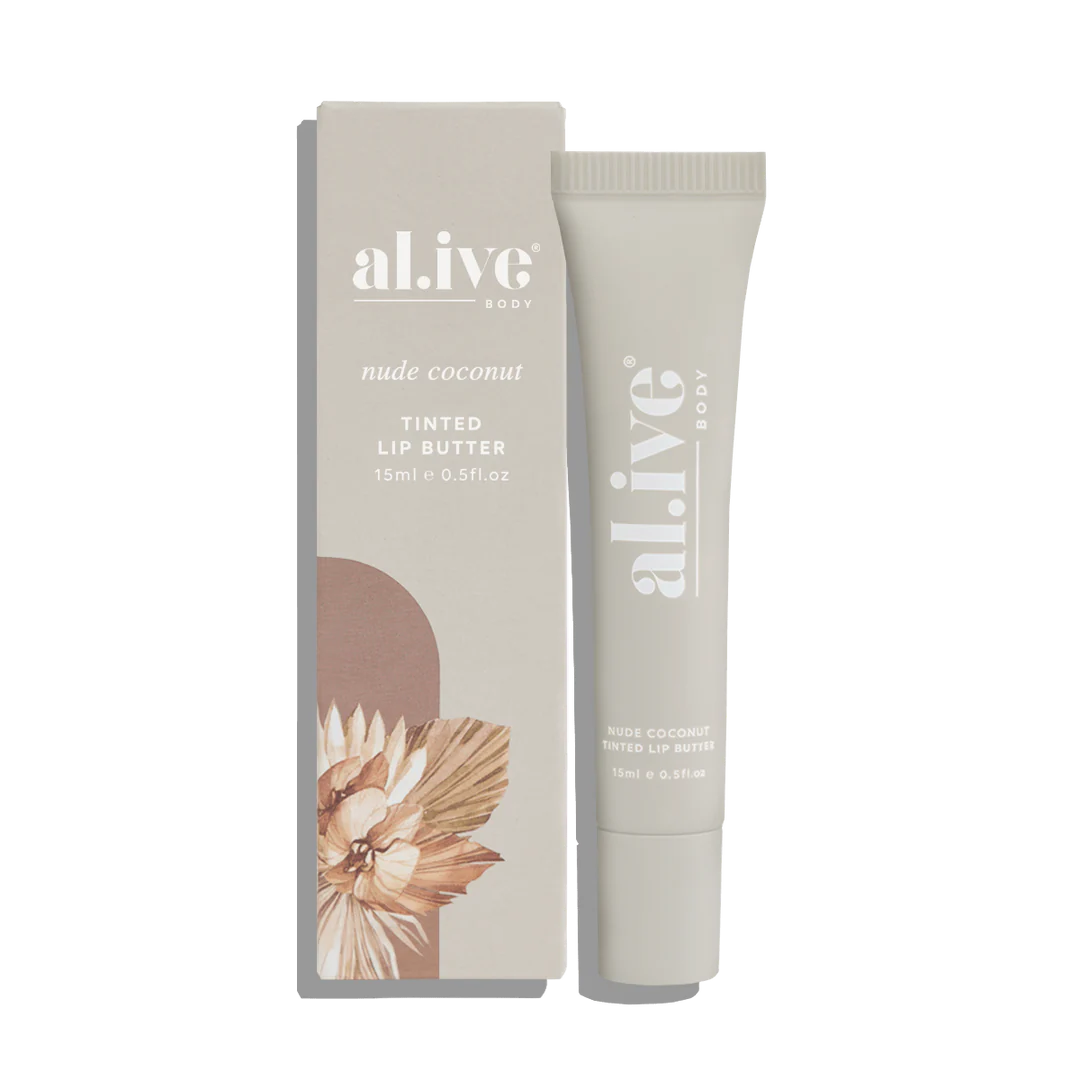 Al.ive Body Tinted Lip Butter - Nude Coconut