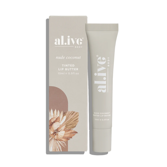 Al.ive Body Tinted Lip Butter - Nude Coconut