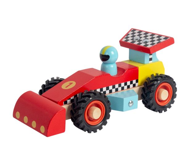 ToysLink - Wooden Racing Car - Red