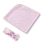 Snuggle Hunny - Organic Jersey Wrap & Topknot Set - Twinkle