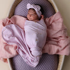 Snuggle Hunny - Organic Jersey Wrap & Topknot Set - Twinkle