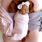 Snuggle Hunny - Organic Jersey Wrap & Topknot Set - Twinkle