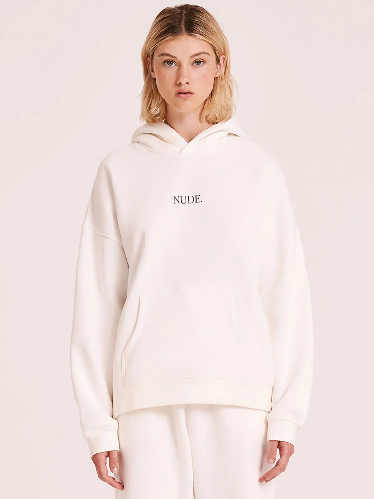 Nude Lucy - NUDE. SIGNATURE HOODIE Salt