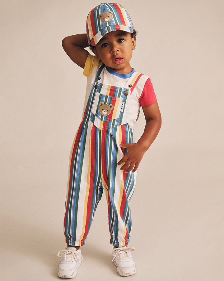 Huxbaby Vintage Stripe Overalls