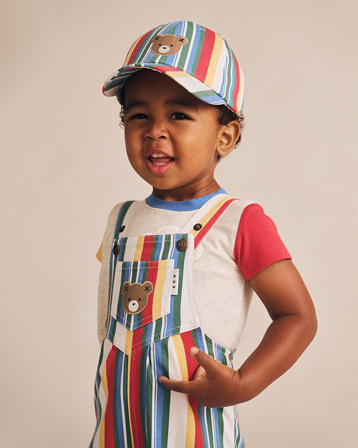 Huxbaby Vintage Stripe Overalls