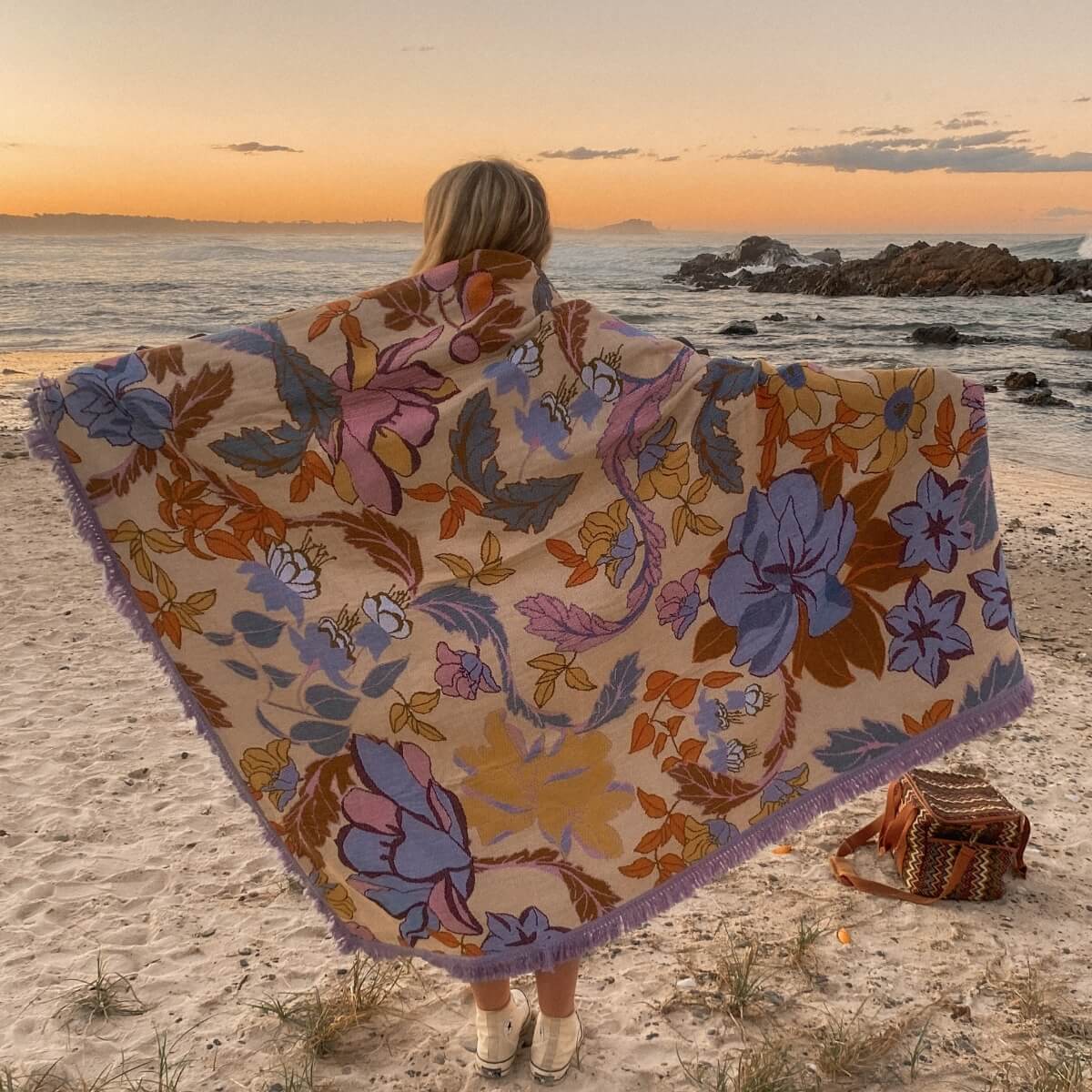 Wandering Folk Flora Throw - Large