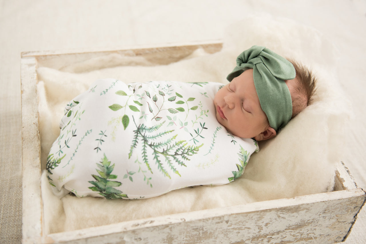 Snuggle Hunny Enchanted Organic Jersey Wrap & Beanie Set