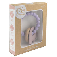 PLAYGROUND Silicone Elephant Teether - Lilac