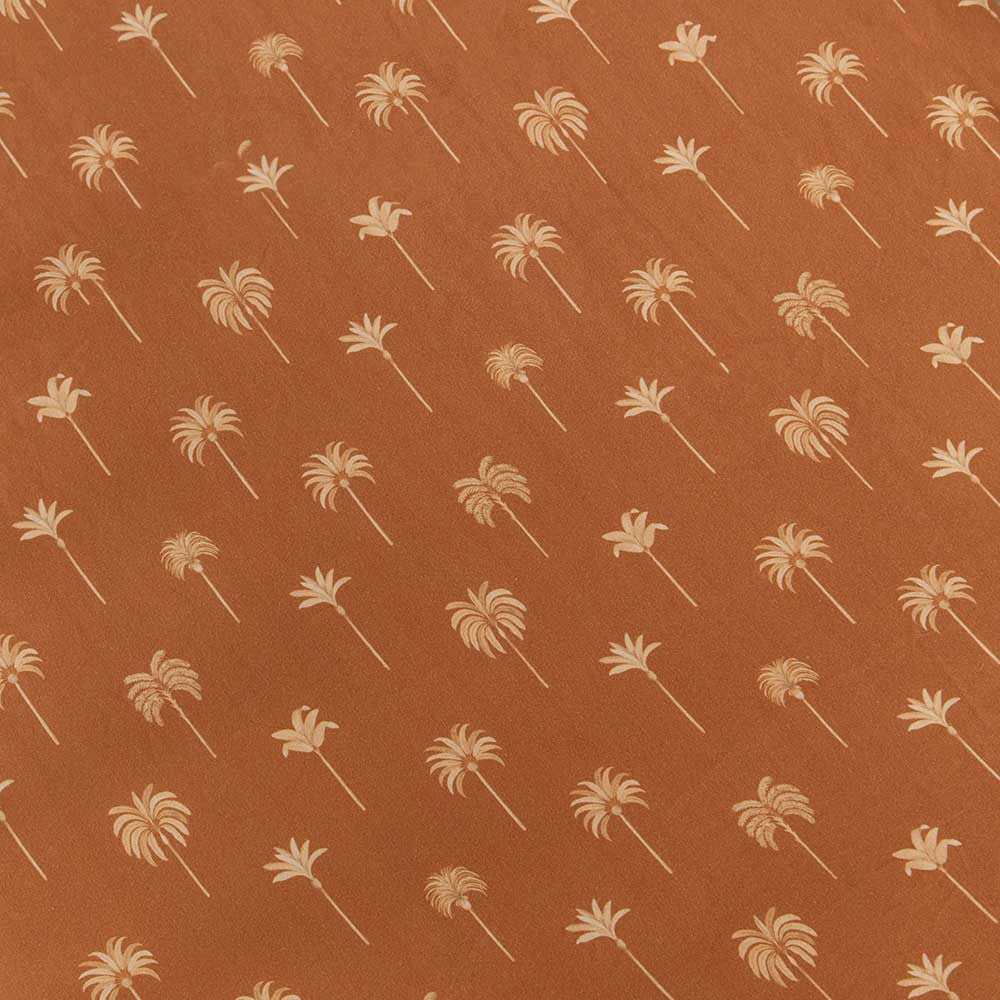 Snuggle Hunny Bronze Palm Bassinet Sheet / Change Pad Cover