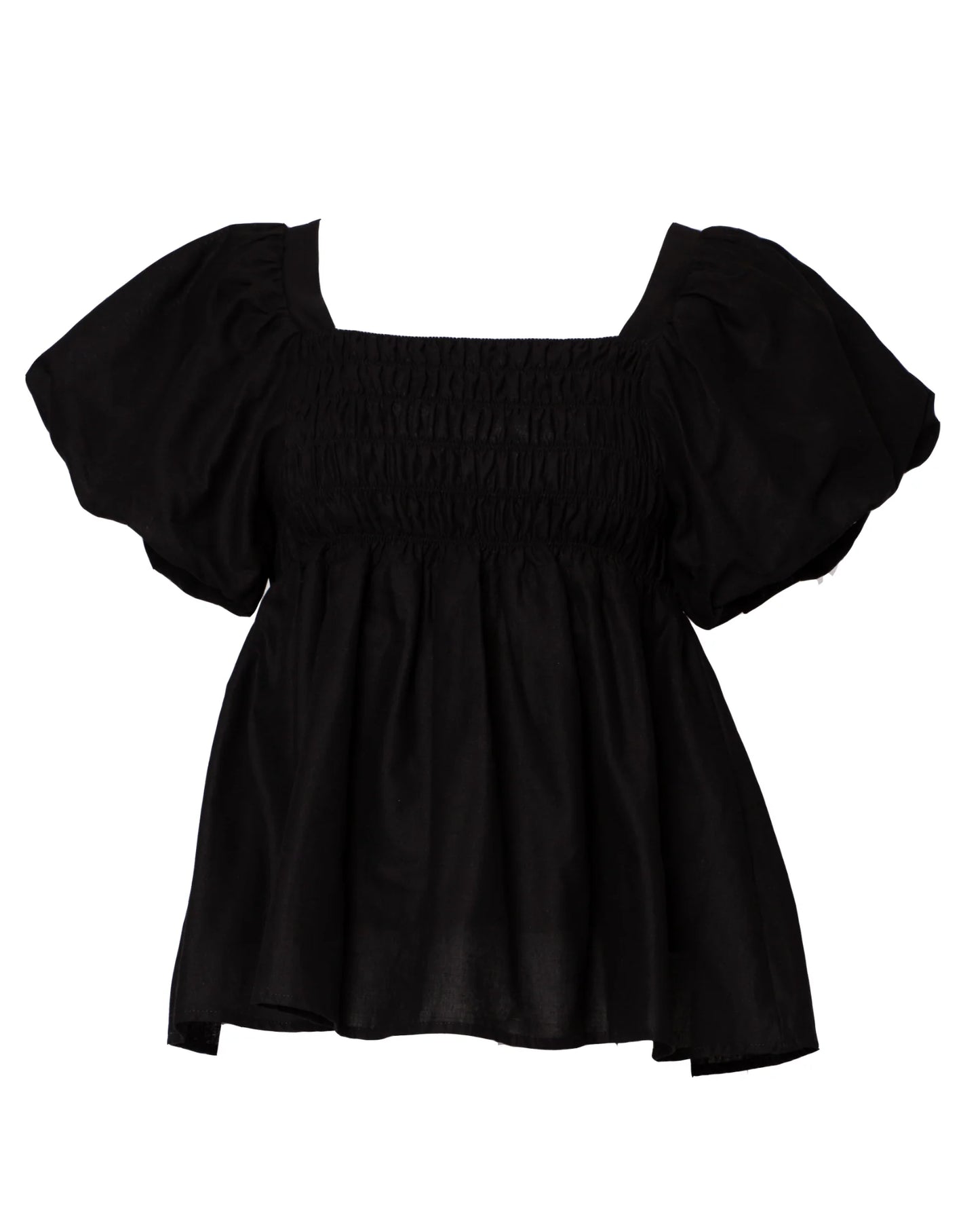 The Lullaby Club Amber Baby Doll Top | Black