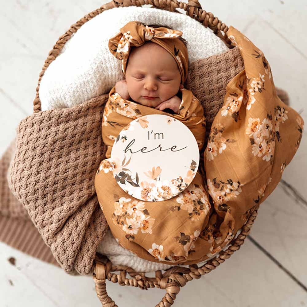 Snuggle Hunny Golden Flower Organic Muslin Wrap