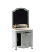 MAILEG MINIATURE SINK DRESSER & MIRROR MINT