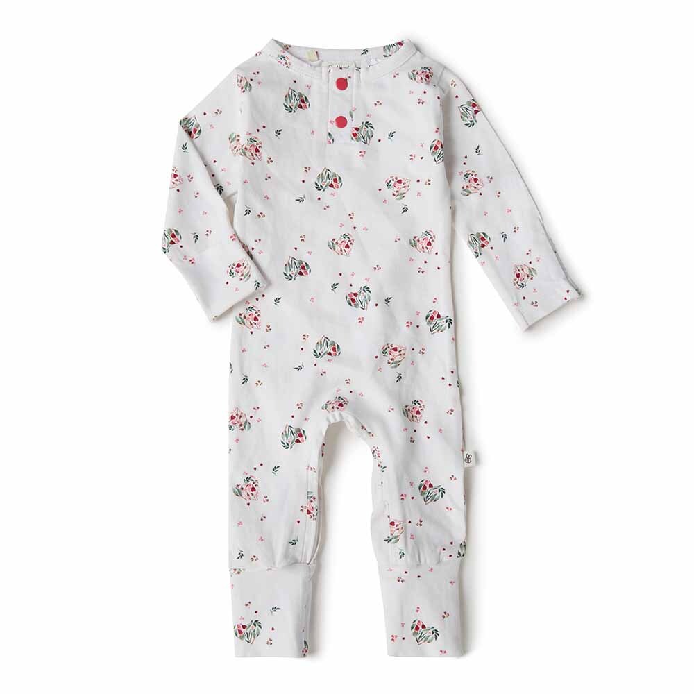 Snuggle Hunny Heart Organic Growsuit