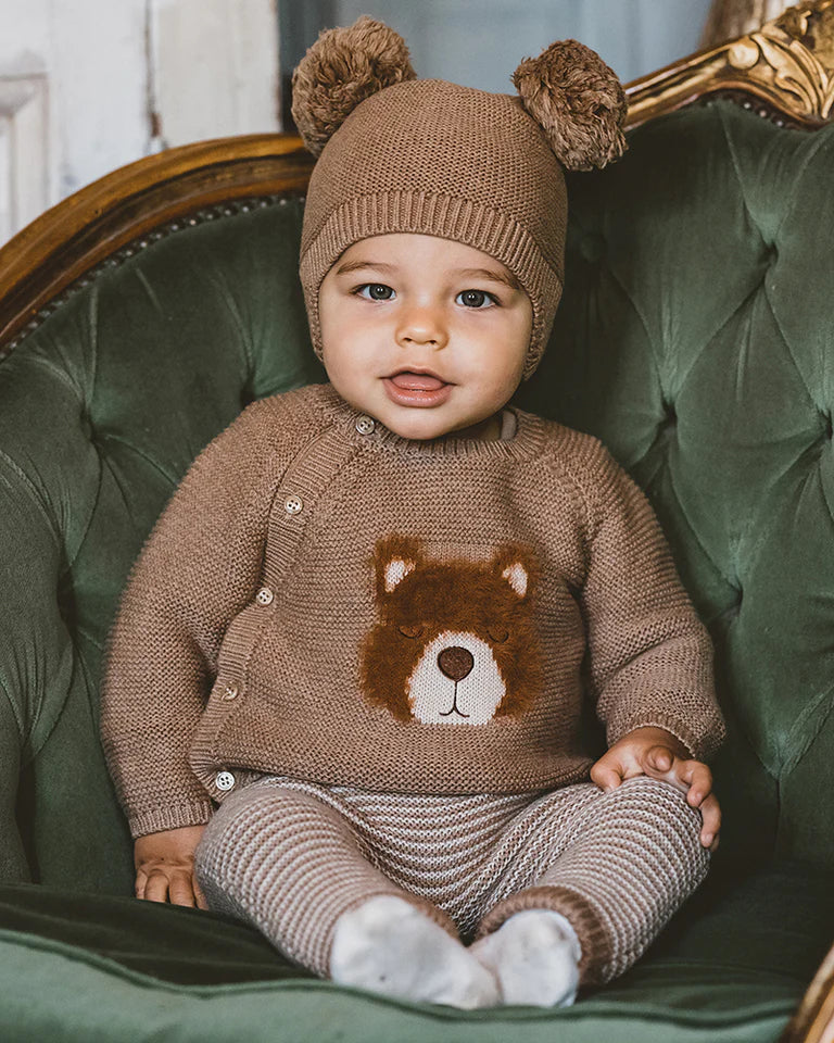 Bebe Atlas Bear Wrap Jumper