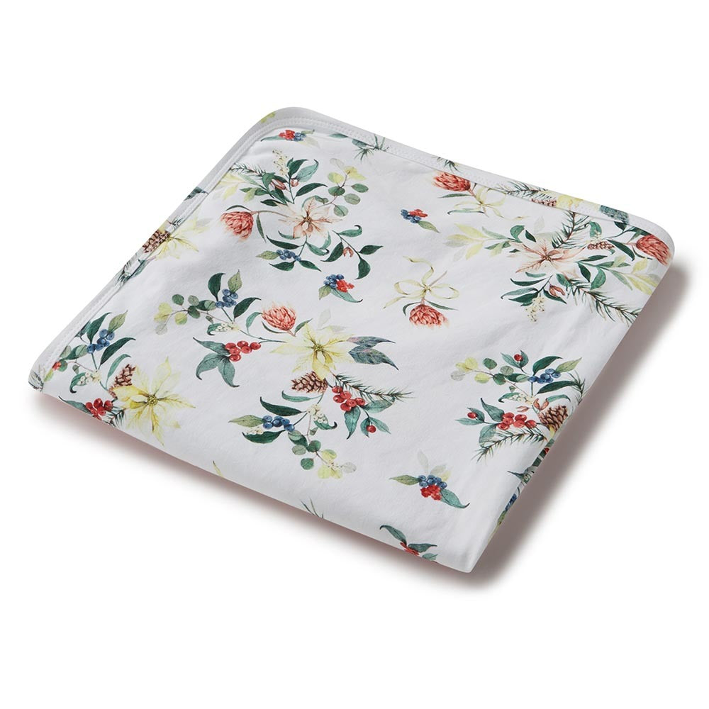 Snuggle Hunny Organic Jersey Wrap - Festive Berry