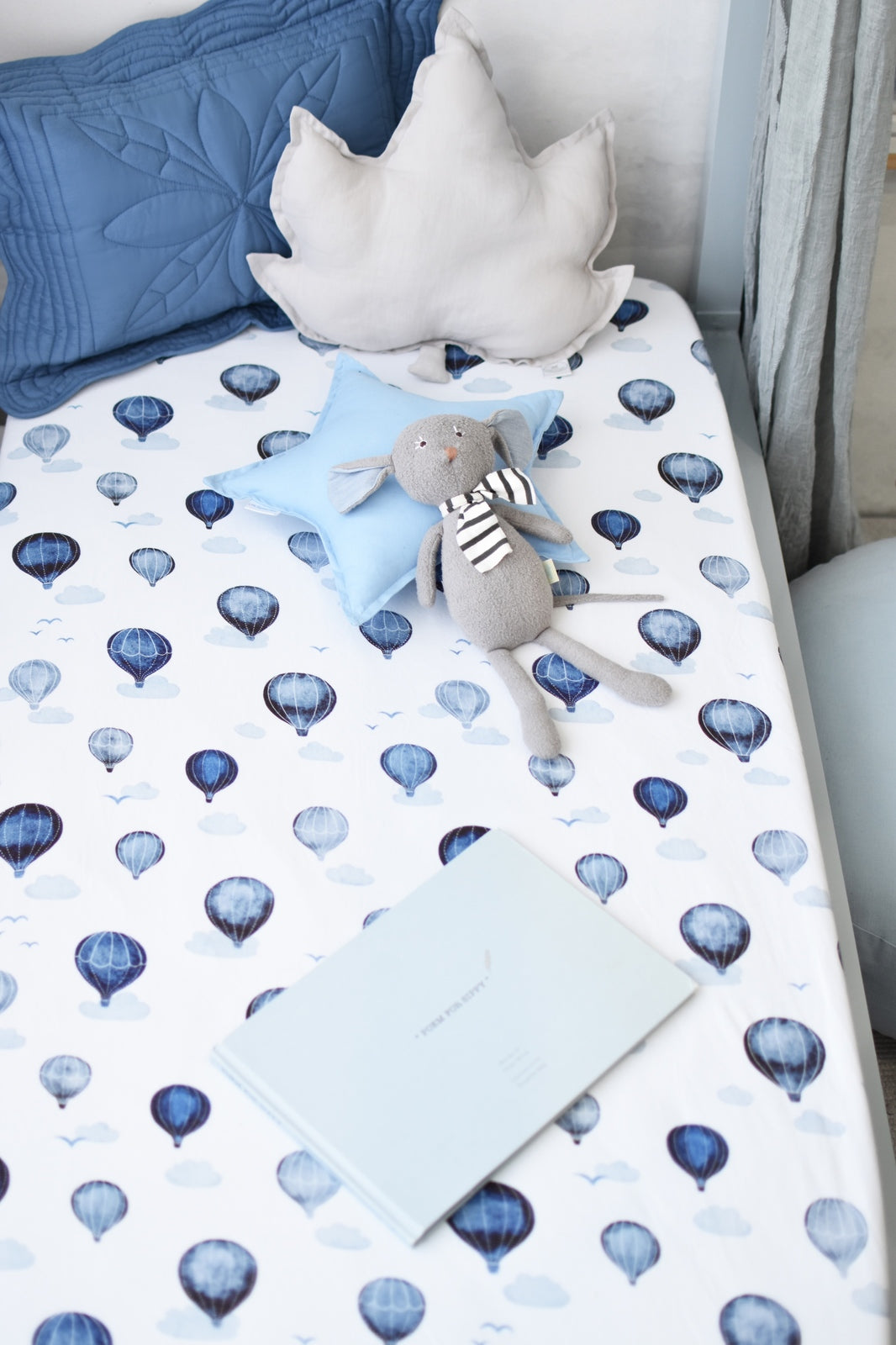 Snuggle Hunny Fitted Cot Sheet - Cloud Chaser