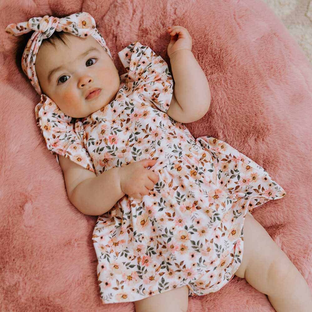 Snuggle Hunny Spring Floral Organic Dress