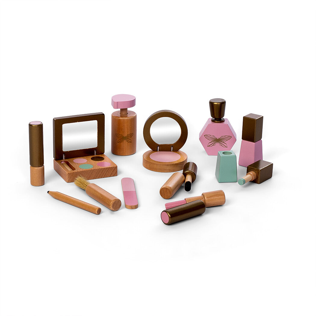 Wooden Role Play Make Up Set, 13 pcs