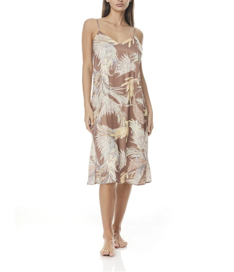 Gingerlilly ANDREA TAN FLORAL NIGHTIE