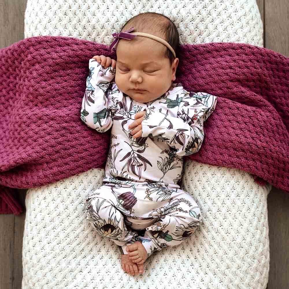 Snuggle Hunny Banksia Growsuit