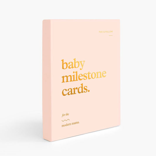 Fox and Fallow Milestone Cards - Cream