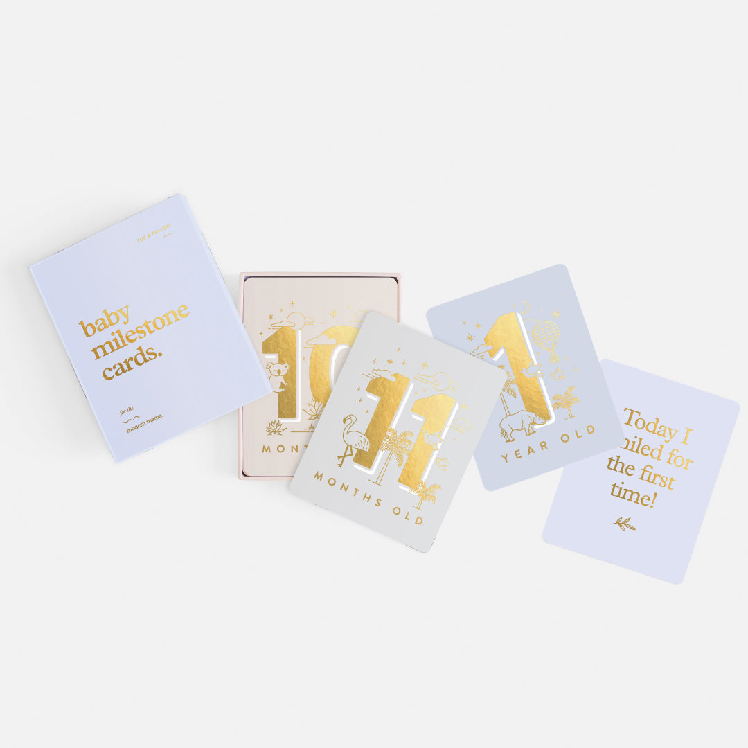 Fox and Fallow Milestone Cards Powder