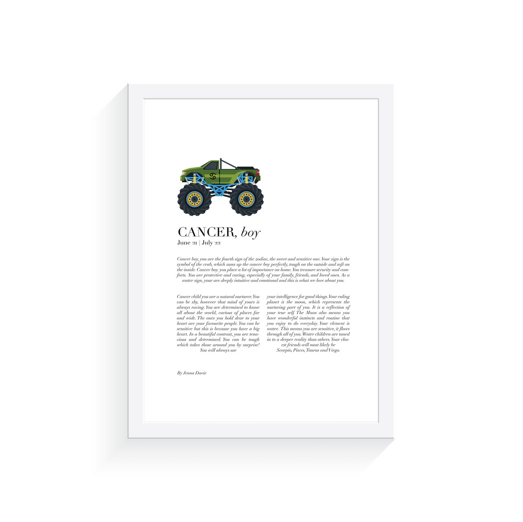 Arty Bub Zodiac Prints Monster Truck