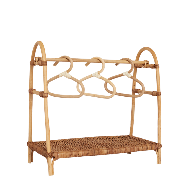 Olli Ella Rattan Dinkum Doll Clothes Rail