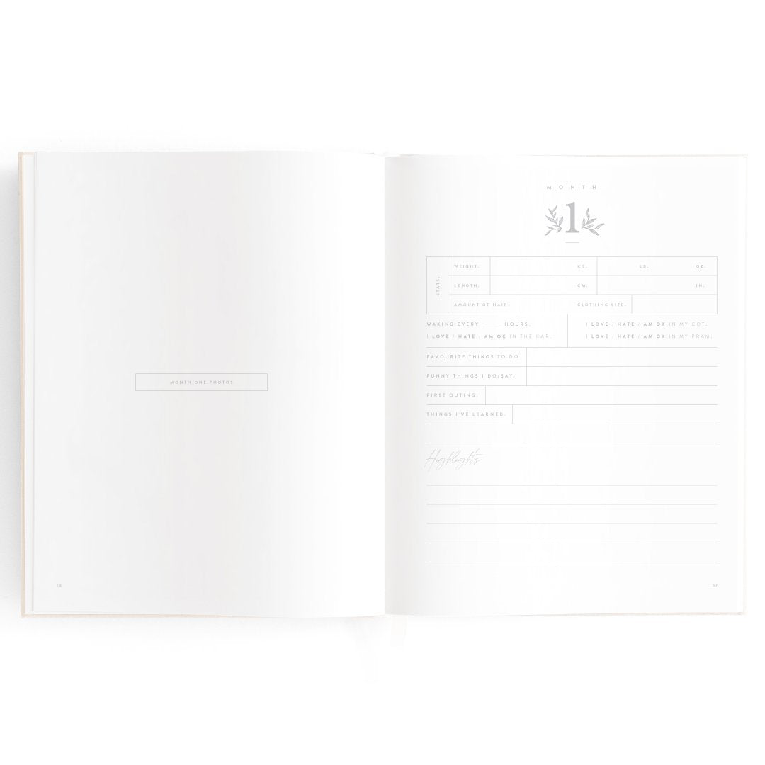 Fox and Fallow Buttermilk Boxed Baby Book