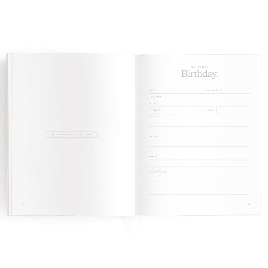 Fox and Fallow Buttermilk Boxed Baby Book