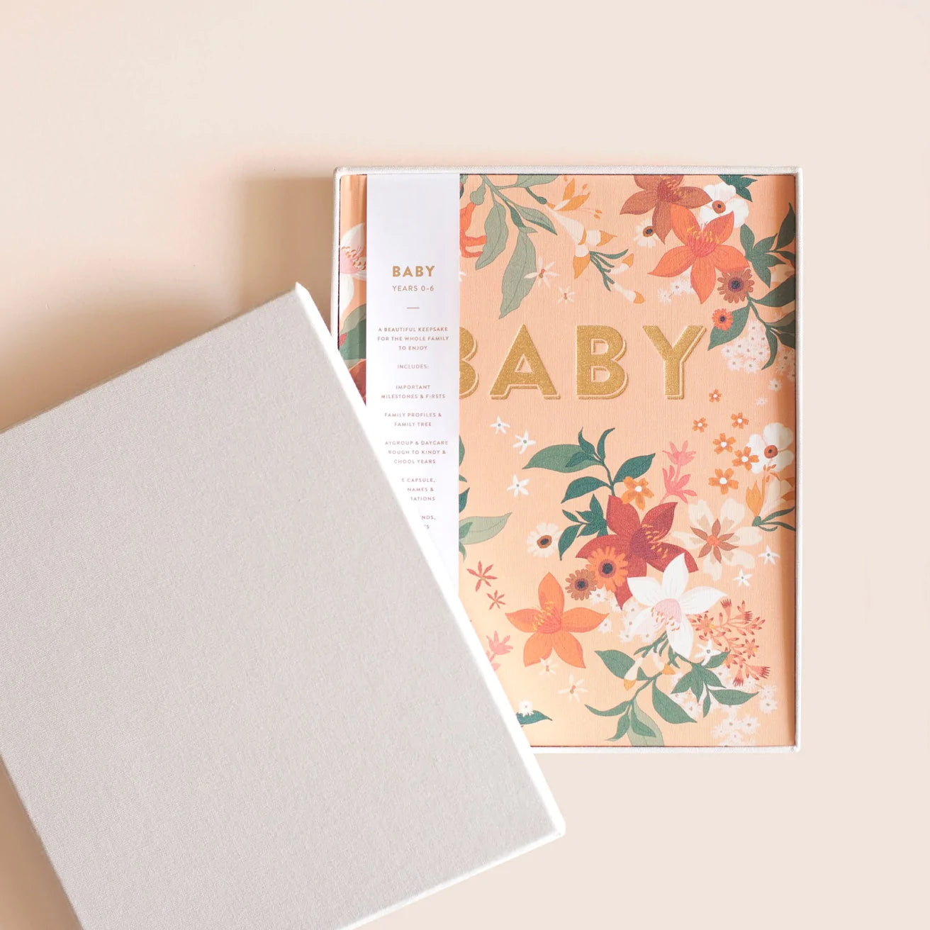 Fox and Fallow Floral Boxed Baby Book