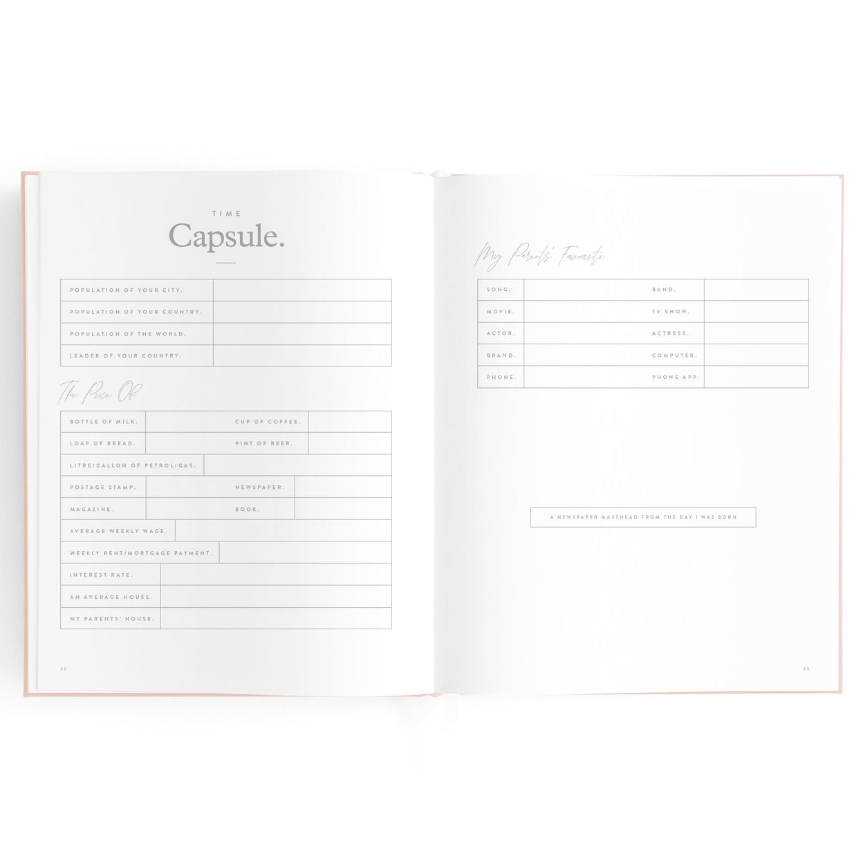 Fox and Fallow Powder Boxed Baby Book