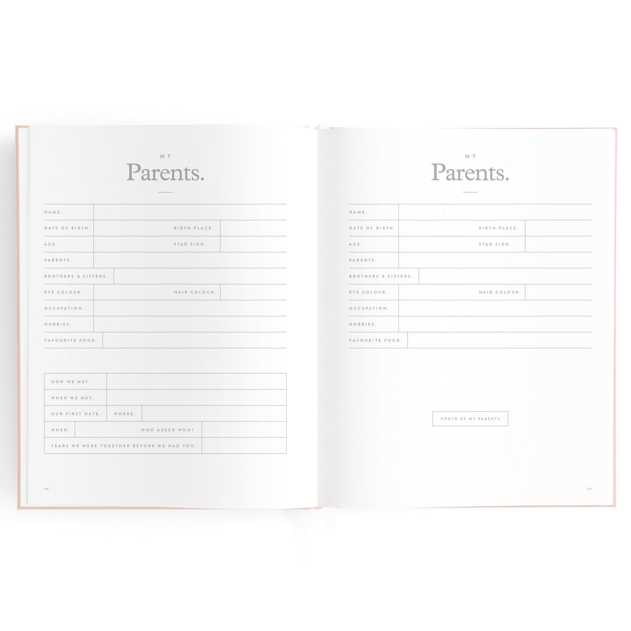 Fox and Fallow Powder Boxed Baby Book