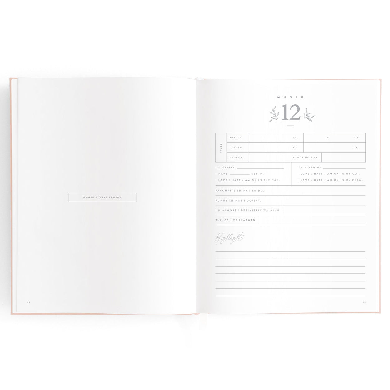 Fox and Fallow Powder Boxed Baby Book