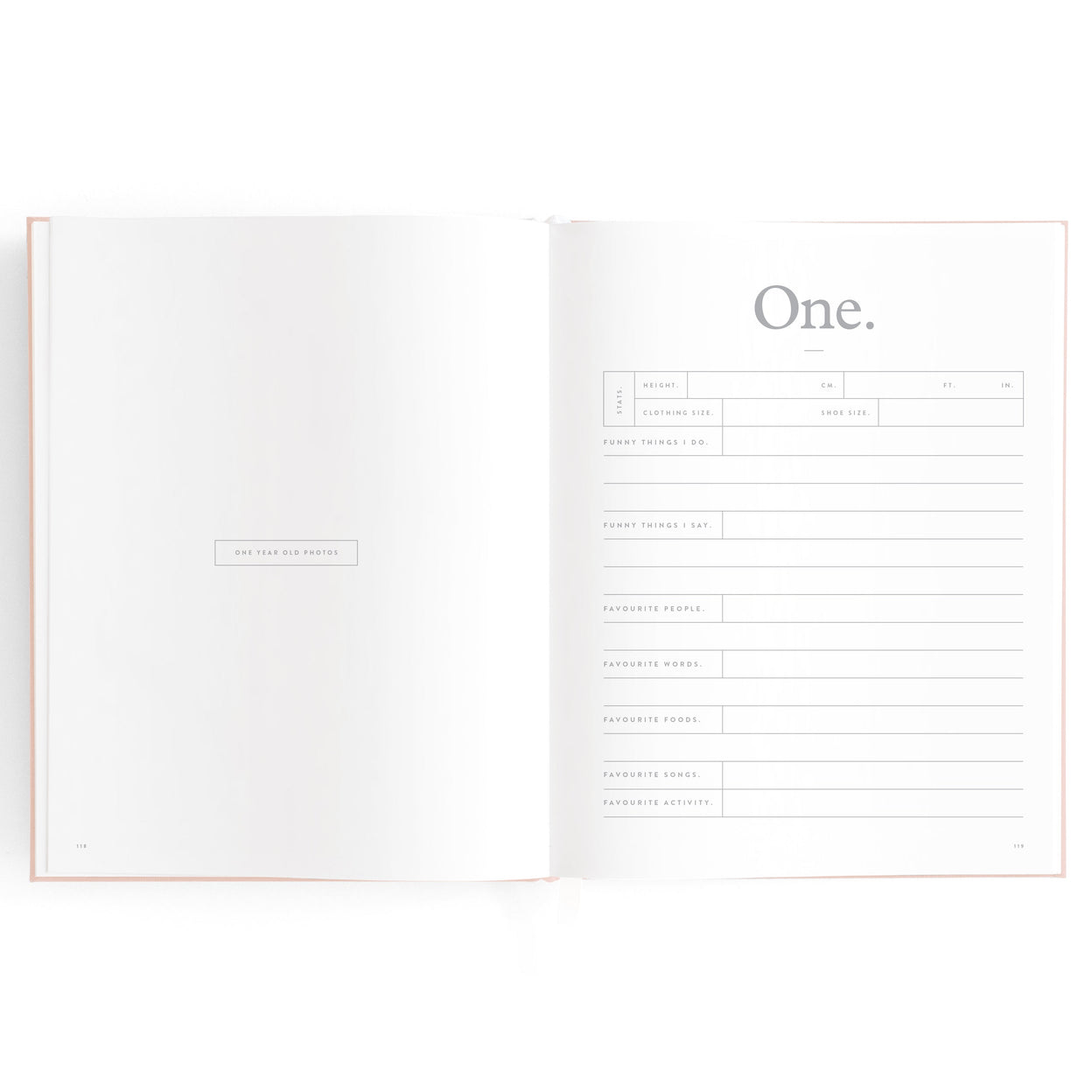 Fox and Fallow Powder Boxed Baby Book