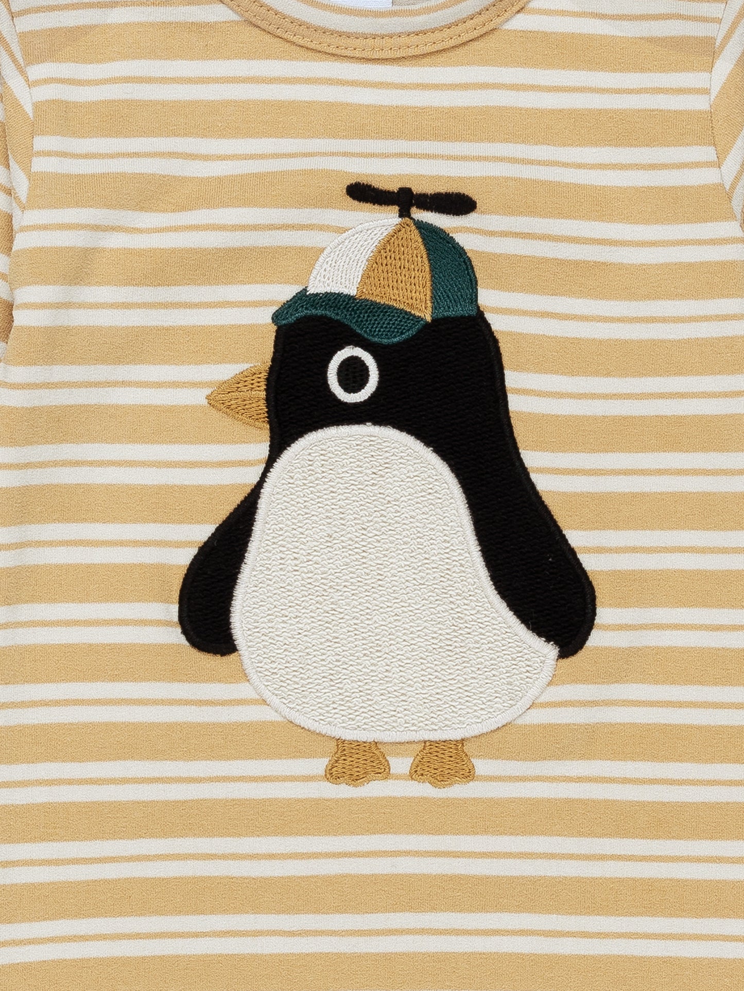 Huxbaby Cool Penguin Stripe Romper