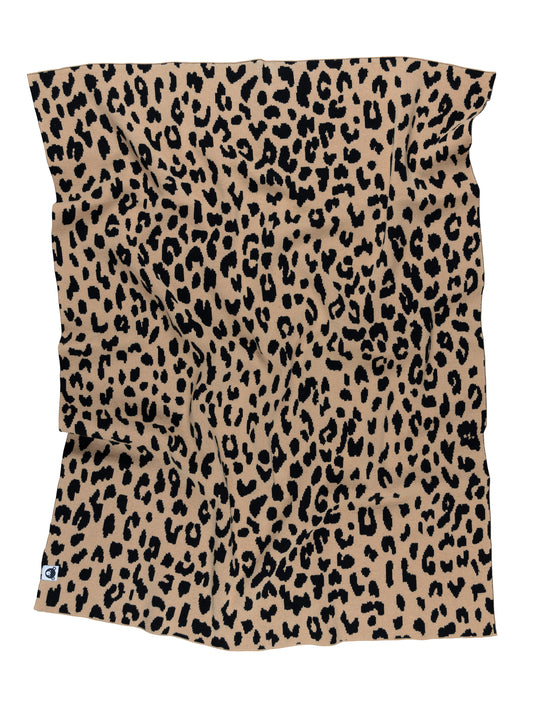 Huxbaby Leopard Knit Blanket